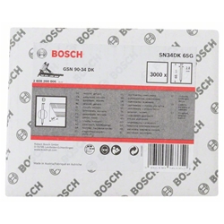 Bosch D-Kopf Streifennagel SN34DK 65G, 2,8mm, 65mm, verzinkt, glatt, 3000er-Pack Nr. 2608200006