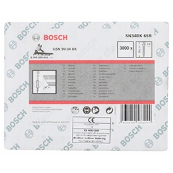 Bosch D-Kopf Streifennagel SN34DK 65R, 2,8mm, 65mm, blank, gerillt, 3000er-Pack Nr. 2608200015