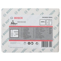 Bosch D-Kopf Streifennagel SN34DK 65RG,2,8mm, 65mm, verzinkt, gerillt, 3000er-Pack Nr. 2608200020