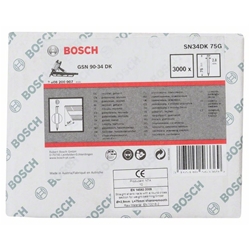 Bosch D-Kopf Streifennagel SN34DK 75G, 2,8mm, 75mm, verzinkt, glatt, 3000er-Pack Nr. 2608200007