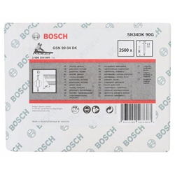 Bosch D-Kopf Streifennagel SN34DK 90G, 3,1mm, 90mm, verzinkt, glatt, 2500er-Pack Nr. 2608200009