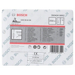 Bosch D-Kopf Streifennagel SN34DK 90RG, 3,1mm, 90mm, verzinkt, gerillt, 2500er-Pack Nr. 2608200023