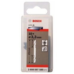 Bosch Doppelendbohrer HSS-G, 3,3x11x49mm, 10er-Pack Nr. 2608597585