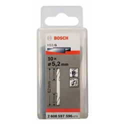 Bosch Doppelendbohrer HSS-G, 5,2x17x62mm, 10er-Pack Nr. 2608597596