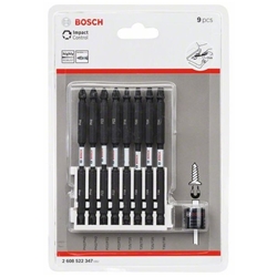 Bosch Doppelklingen Schrauberbit-Set Impact Control, 9-tlg., diverse, 110mm Nr. 2608522347