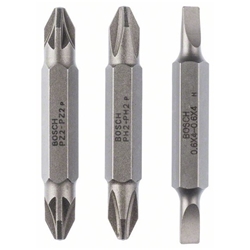 Bosch Doppelklingenbit-Set, 3-tlg., S0,6x4,0, S0,6x4,0, PH2, PH2, PZ2, PZ2, 45mm Nr. 2607001744