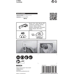 Bosch EXPERT 3 max AVZ 70 RT4 Platte, 70mm Nr. 2608900041