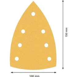 Bosch EXPERT C470 Schleifpapier, 100x150mm, K 120, 50 Stück Nr. 2608901643