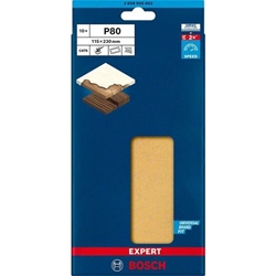 Bosch EXPERT C470 Schleifpapier, 14 Löcher, für Schwingschleifer, 115x230mm, K 80, 10 Stück Nr. 2608900862