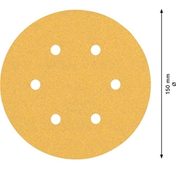 Bosch EXPERT C470 Schleifpapier, 6 Löcher, für Exzenterschleifer, 150mm, K 100, 50-tlg. Nr. 2608900920