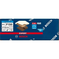 Bosch EXPERT C470 Schleifpapier, 6 Löcher, für Exzenterschleifer, 150mm, K 150, 50-tlg. Nr. 2608901122