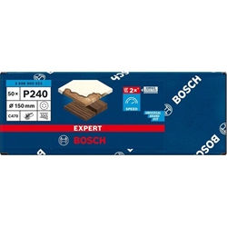 Bosch EXPERT C470 Schleifpapier, 6 Löcher, für Exzenterschleifer, 150mm, K 240, 50-tlg. Nr. 2608900923