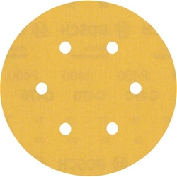 Bosch EXPERT C470 Schleifpapier, 6 Löcher, für Exzenterschleifer, 150mm, K 400, 50-tlg. Nr. 2608900925