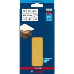 Bosch EXPERT C470 Schleifpapier, 8 Löcher, für Schwingschleifer, 80x133mm, K 320, 10er-Pack Nr. 2608900884
