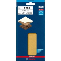 Bosch EXPERT C470 Schleifpapier, 8 Löcher, für Schwingschleifer, 93x186mm, K 320, 10 Stück Nr. 2608900870