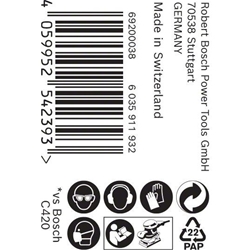 Bosch EXPERT C470 Schleifpapierrolle, zum Handschleifen, 115mm, 5m, K 240 Nr. 2608900901