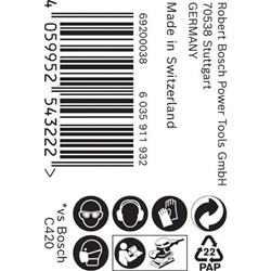 Bosch EXPERT C470 Schleifpapierrolle, zum Handschleifen, 115mmx50 m, K 320 Nr. 2608900984