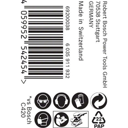 Bosch EXPERT C470 Schleifpapierrolle, zum Handschleifen, 93mm, 5m, K 240 Nr. 2608900907