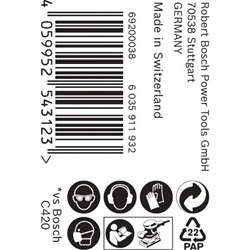 Bosch EXPERT C470 Schleifpapierrolle, zum Handschleifen, 93mmx50 m, K 240 Nr. 2608900974