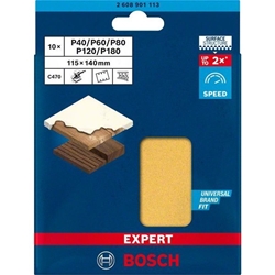 Bosch EXPERT C470 Schleifpapier-Set für Schwingschleifer, 115x140mm, 10-tlg. Nr. 2608901113