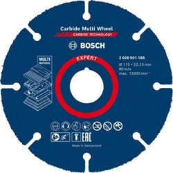 Bosch EXPERT Carbide Multi Wheel Trennscheibe, 115mm, 22,23mm, 1er-Pack Nr. 2608901188