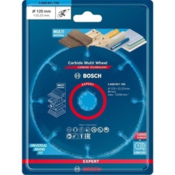 Bosch EXPERT Carbide Multi Wheel Trennscheibe, 125mm, 22,23mm, 1er-Pack Nr. 2608901189