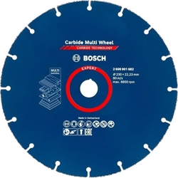 Bosch EXPERT Carbide Multi Wheel Trennscheibe, 230mm, 22,23mm, 1er-Pack Nr. 2608901682