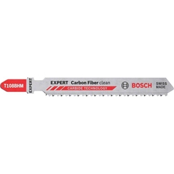 Bosch EXPERT Carbon Fiber Clean T 108 BHM Stichsägeblatt, 3 Stück, für Stichsägen Nr. 2608900565