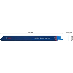 Bosch EXPERT Cement Cast Iron S 1750 RD Säbelsägeblatt, 1 Stück, für Säbelsägen Nr. 2608900383
