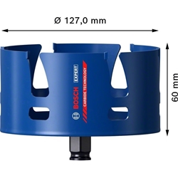 Bosch EXPERT Construction Material Lochsäge, 127x60mm, für Dreh- und Schlagbohrer Nr. 2608900485