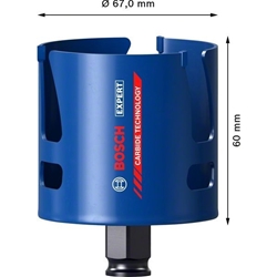 Bosch EXPERT Construction Material Lochsäge, 67x60mm, für Dreh- und Schlagbohrer Nr. 2608900469