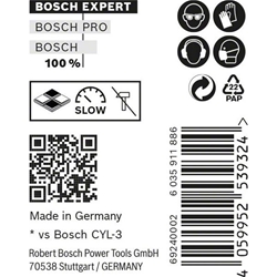 Bosch EXPERT CYL-9 MultiConstruction Bohrer, 6x60x100mm, d 6mm, 10er-Pack Nr. 2608900640