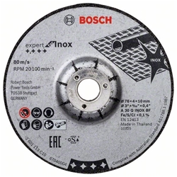 Bosch EXPERT for Inox, 2 Stück 76x4x10mm Schruppscheibe Nr. 2608601705