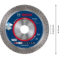 Bosch EXPERT HardCeramic Diamanttrennscheiben, 125x22,23x1,4x10mm, 1er-Pack Nr. 2608900655