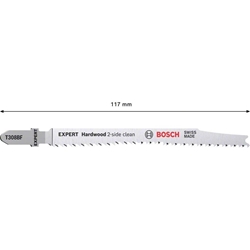 Bosch EXPERT Hardwood 2-side clean T 308 BF Stichsägeblatt, 100 Stück Nr. 2608900546