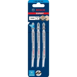 Bosch EXPERT Hardwood 2-side clean T 308 BF Stichsägeblatt, 3 Stück, für Stichsägen Nr. 2608900543