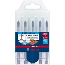 Bosch EXPERT HEX-9 HardCeramic Dachziegel-Bohrer-Set, 5mm, 5-tlg. Nr. 2608900598