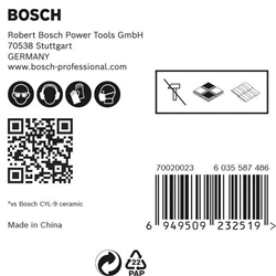 Bosch EXPERT HEX-9 HardCeramic Dachziegel-Bohrer-Set, 6mm, 5-tlg. Nr. 2608900599