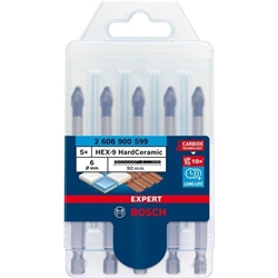 Bosch EXPERT HEX-9 HardCeramic Dachziegel-Bohrer-Set, 6mm, 5-tlg. Nr. 2608900599