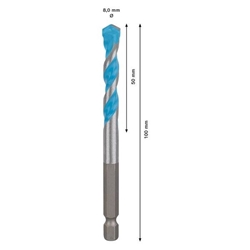 Bosch EXPERT HEX-9 MultiConstruction Bohrer, 8x50x100mm Nr. 2608900581