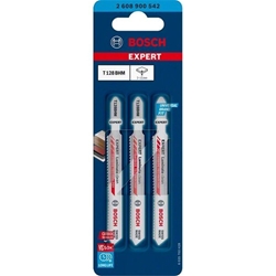 Bosch EXPERT Laminate Clean T128 BHM Stichsägeblatt, 3 Stück, für Stichsägen Nr. 2608900542