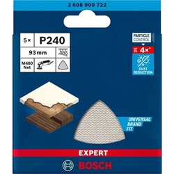 Bosch EXPERT M480 Schleifnetz für Deltaschleifer, 93mm, K 240, 5-tlg. Nr. 2608900722