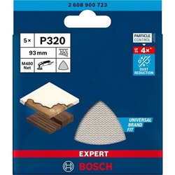 Bosch EXPERT M480 Schleifnetz für Deltaschleifer, 93mm, K 320, 5-tlg. Nr. 2608900723