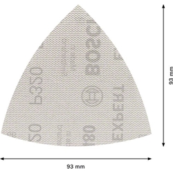 Bosch EXPERT M480 Schleifnetz für Deltaschleifer, 93mm, K 320, 5-tlg. Nr. 2608900723