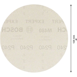 Bosch EXPERT M480 Schleifnetz für Exzenterschleifer, 125mm, K 240, 5 Stück Nr. 2608900677