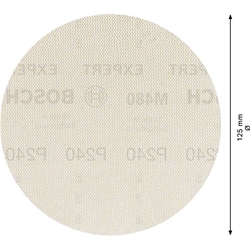 Bosch EXPERT M480 Schleifnetz für Exzenterschleifer, 125mm, K 240, 50 Stück Nr. 2608900686
