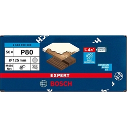 Bosch EXPERT M480 Schleifnetz für Exzenterschleifer, 125mm, K 80, 50 Stück Nr. 2608900680