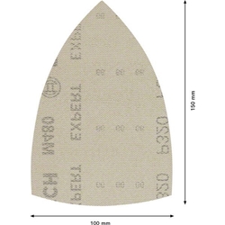Bosch EXPERT M480 Schleifnetz für Multischleifer 100x150mm, K 320, 10er-Pack Nr. 2608900732