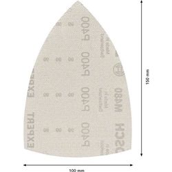 Bosch EXPERT M480 Schleifnetz für Multischleifer 100x150mm, K 400, 10er-Pack Nr. 2608900733
