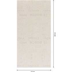 Bosch EXPERT M480 Schleifnetz für Schwingschleifer, 115x230mm, K 100, 10er-Pack Nr. 2608900762